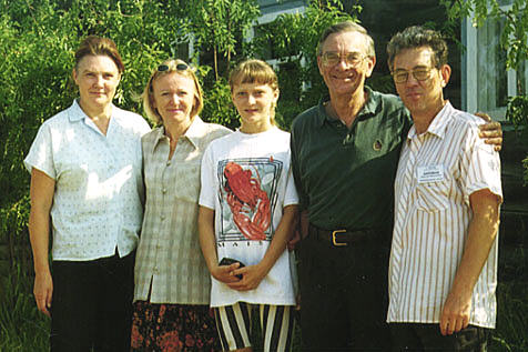 The 
Mayhews with their Kotlas hosts