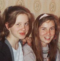 Nadya Malkova and Jessica Garrett in 1989.