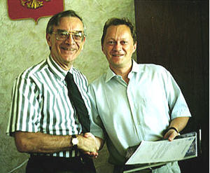 Phil Gonyar and the deputy mayor